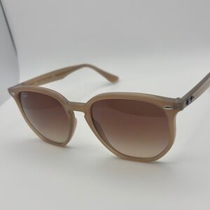 Ray-Ban RB4305 54mm Transparent Beige Square Sunglasses Brown Gradient